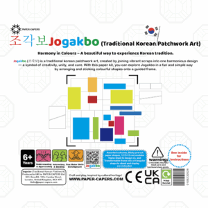 Cultural Creations #4 – Jogakbo Sticker Art Kit – Traditional Korean Patchwork Art