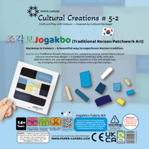 Cultural Creations #5-2 – Jogakbo Fabric Art Kit – Traditional Korean Patchwork Art